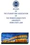 BYLAWS OF THE STUDENT BAR ASSOCIATION OF THE PENNSYLVANIA STATE UNIVERSITY -PENN STATE LAW