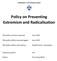 Policy on Preventing Extremism and Radicalisation