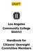 Los Angeles Community College District Handbook for Citizens Oversight Committee Members