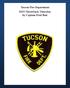 Tucson Fire Department 2015 Throwback Thursday by Captain Fred Bair