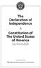 The Declaration of Independence & Constitution of The United States of America (As Amended)
