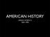 AMERICAN HISTORY URBAN AMERICA