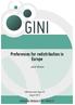 Preferences for redistribution in Europe. Javier Olivera. GINI Discussion Paper 67 August 2013