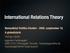 International Relations Theory Nemzetközi Politika Elmélet szeptember 18. A globalizáció