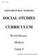 SOCIAL STUDIES CURRICULUM
