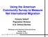 Using the American Community Survey to Measure Net International Migration