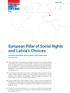 European Pillar of Social Rights and Latvia s Choices