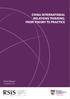 CHINA INTERNATIONAL RELATIONS THINKING: FROM THEORY TO PRACTICE