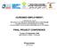 «EUROMED EMPLOYMENT» FINAL PROJECT CONFERENCE. Programme (provisional)