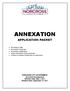 ANNEXATION APPLICATION PACKET