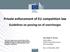 Private enforcement of EU competition law