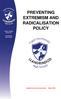 PREVENTING EXTREMISM AND RADICALISATION POLICY
