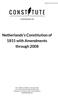 Netherlands's Constitution of 1815 with Amendments through 2008