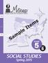 Sample Items FSF. Grade. Form SOCIAL STUDIES. Spring 2015