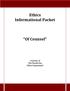 Ethics Informational Packet Of Counsel