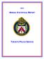 ANNUAL STATISTICAL REPORT TORONTO POLICE SERVICE