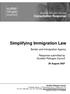 Simplifying Immigration Law