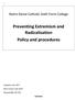 Preventing Extremism and Radicalisation Policy and procedures