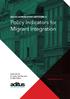 Malta Integration Network II Policy Indicators for Migrant Integration