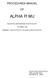 ALPHA Pl MU PROCEDURES MANUAL INDUSTRIAL ENGINEERING HONOR SOCIETY FOUNDED 1949 MEMBER - ASSOCIATION OF COLLEGE HONOR SOCIETIES