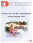 Defence for Children International Annual Report 2006