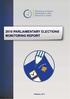 2010 Parliamentary Elections Monitoring Report