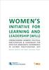 Women s. Learning and. Leadership (WILL) Strengthening Women s Political. IN Khyber Pakhtunkhwa (KP) Baseline Research and Needs Assessment Study