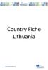 Country Fiche Lithuania