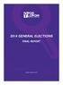 2014 GENERAL ELECTIONS FINAL REPORT