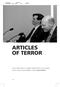 ARTICLES OF TERROR. Laws have been so widely drafted that we no longer know what is permissible, writes Imran Khan