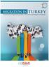 MIGRATION IN TURKEY CONFERENCE Transformation of Opportunity and Risks in the Country from Emigrant to Immigrant