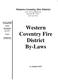 Western Coventry Fire District By-Laws