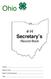 Ohio. 4-H Secretary s Record Book. County. Name of Club. Name of Club Secretary. Year