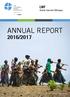 LWF World Service Ethiopia THE LUTHERAN WORLD FEDERATION. World Service. member of ANNUAL REPORT 2016/2017. Photo:LWF/Magnus Aronson