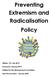 Preventing Extremism and Radicalisation Policy