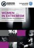 WOMEN IN EXTREMISM CAUSES, CONCERNS AND CONSEQUENCES 24 SEPTEMBER 2018 UNIVERSITY OF ROSTOCK GERMANY