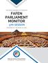 FAFEN PARLIAMENT MONITOR 37th SESSION