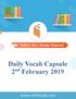 Daily Vocab Capsule. 2 February 2019