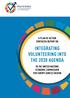 INTEGRATING VOLUNTEERING INTO THE 2030 AGENDA A PLAN OF ACTION SYNTHESIS REPORT ON IN THE UNITED NATIONS ECONOMIC COMMISSION FOR EUROPE (UNECE) REGION