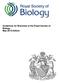 Guidelines for Branches of the Royal Society of Biology May 2016 Edition