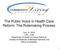 The Public Voice in Health Care Reform: The Rulemaking Process