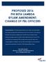 PROPOSED 2016 PHI BETA LAMBDA BYLAW AMENDMENT: CHANGE OF PBL OFFICERS