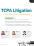 TCPA Litigation LAURI A. MAZZUCHETTI PARTNER KELLEY DRYE & WARREN LLP