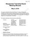 Wauponsee Township Board Meeting Minutes