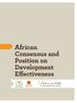 African Consensus and Position on Development Effectiveness
