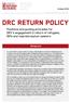 DRC RETURN POLICY Positions and guiding principles for DRC s engagement in return of refugees, IDPs and rejected asylum seekers