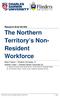 The Northern Territory s Non- Resident Workforce