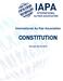 International Au Pair Association CONSTITUTION