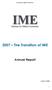2007 The Transition of IME Annual Report