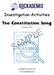 Investigation Activities. The Constitution Song SAMPLE. Compiled copyright Jon Schwartz